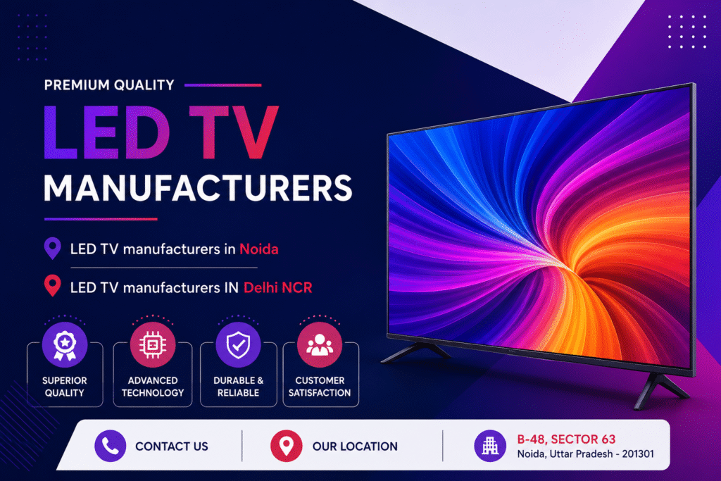 LED TV Manufacturers in Noida & LED TV Manufacturers in Delhi NCR
