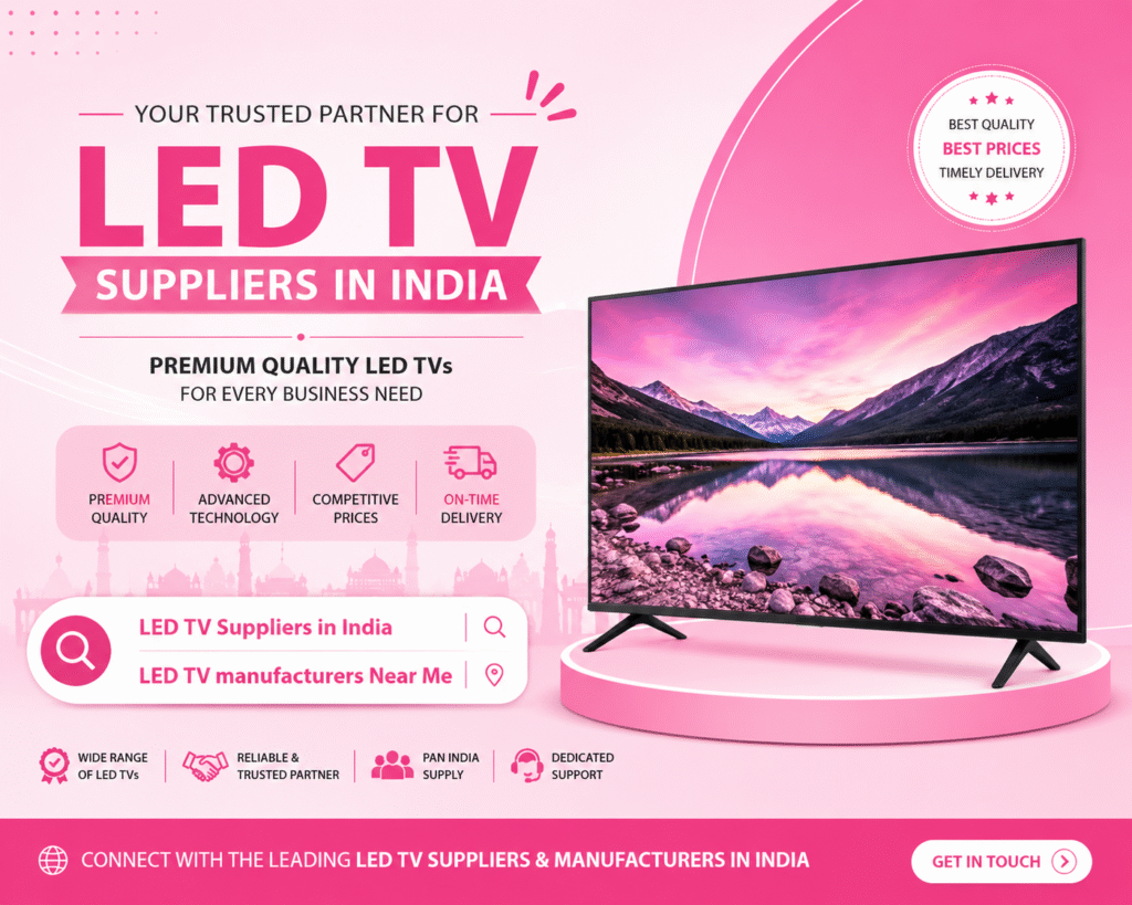 LED TV Suppliers in India & LED TV Manufacturers Near Me