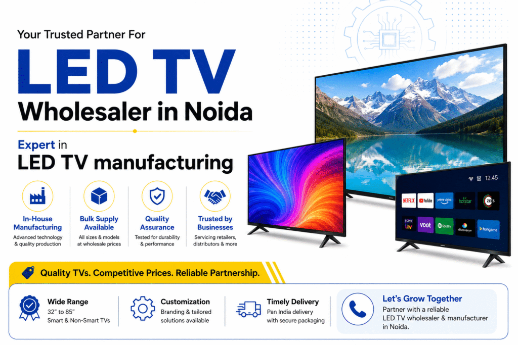 LED TV Wholesaler in Noida & LED TV Manufacturing