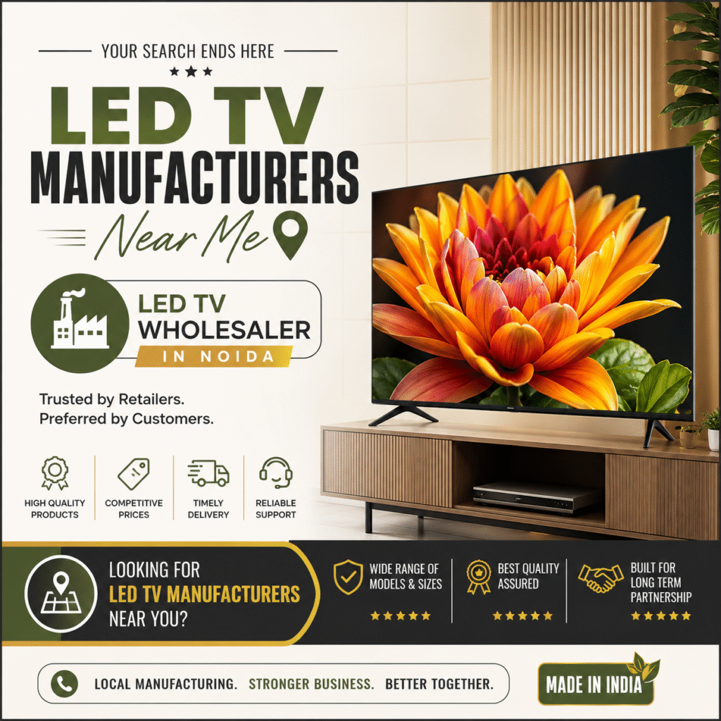 LED TV Manufacturers Near Me & Trusted LED TV Wholesaler in Noida