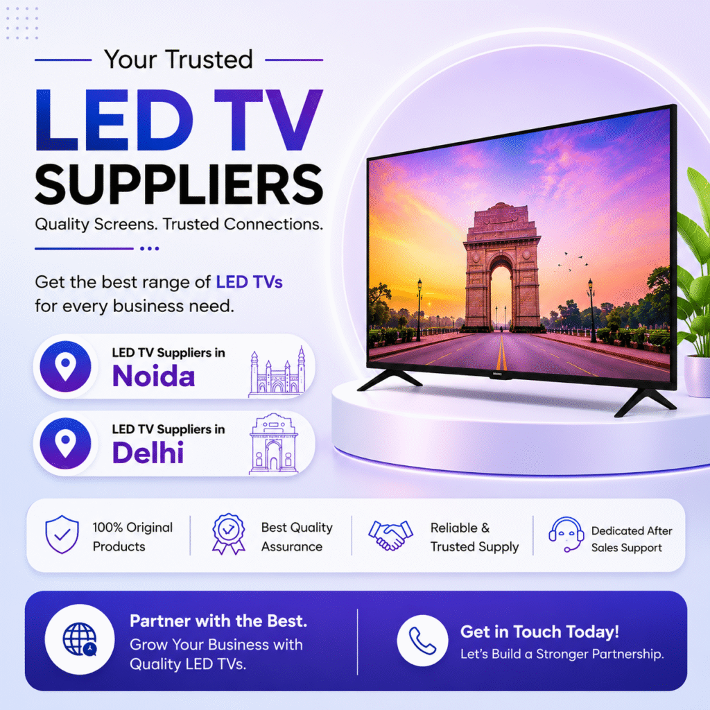 LED TV Suppliers in Noida & Delhi Powering India’s Smart TV Market