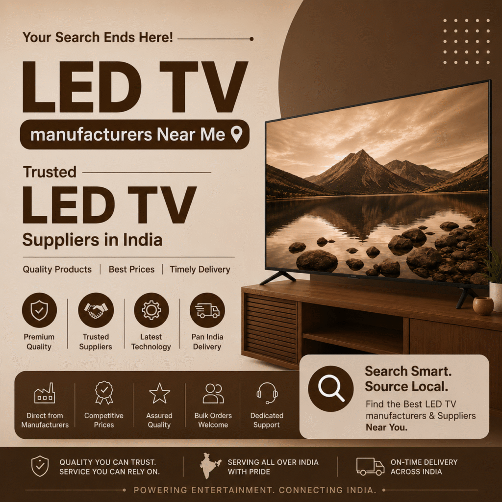 LED TV Suppliers in India & Manufacturers Near Me for Smart TV Business Growth