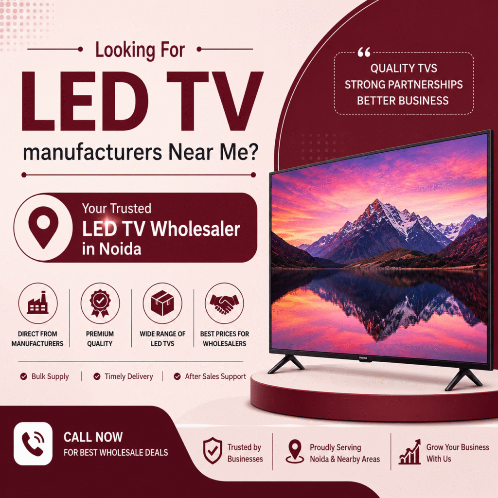 LED TV Manufacturers Near Me & LED TV Wholesaler in Noida