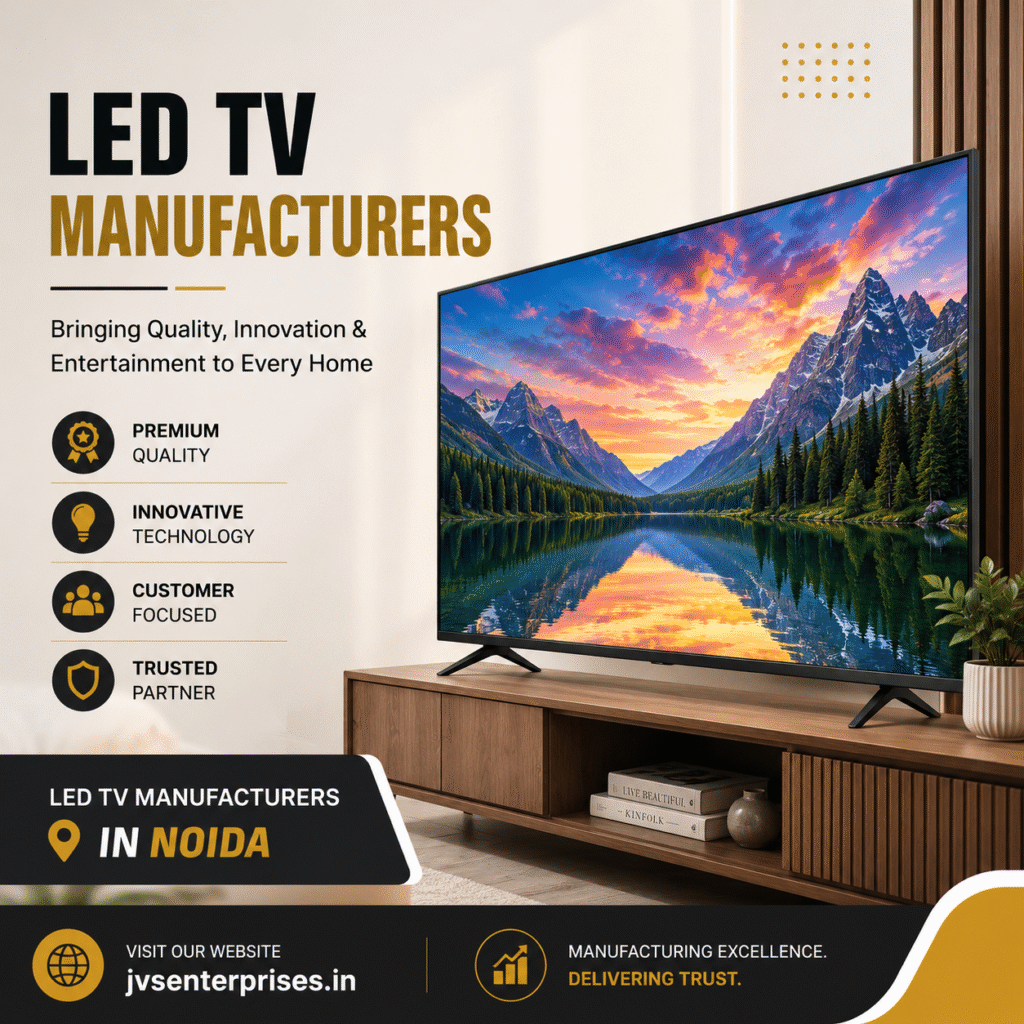 LED TV Manufacturers in Noida Driving India’s Smart TV Revolution