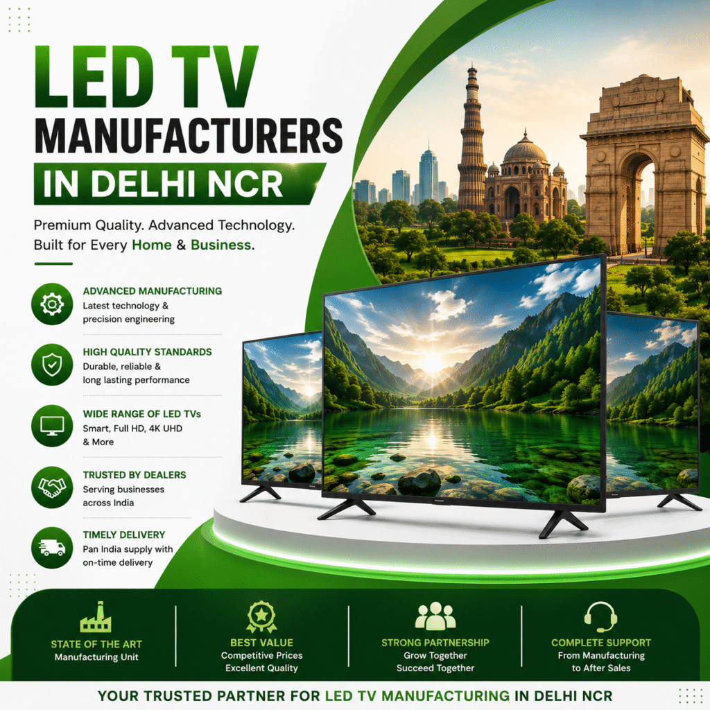 Top LED TV Manufacturers in Delhi NCR for Smart TV Solutions