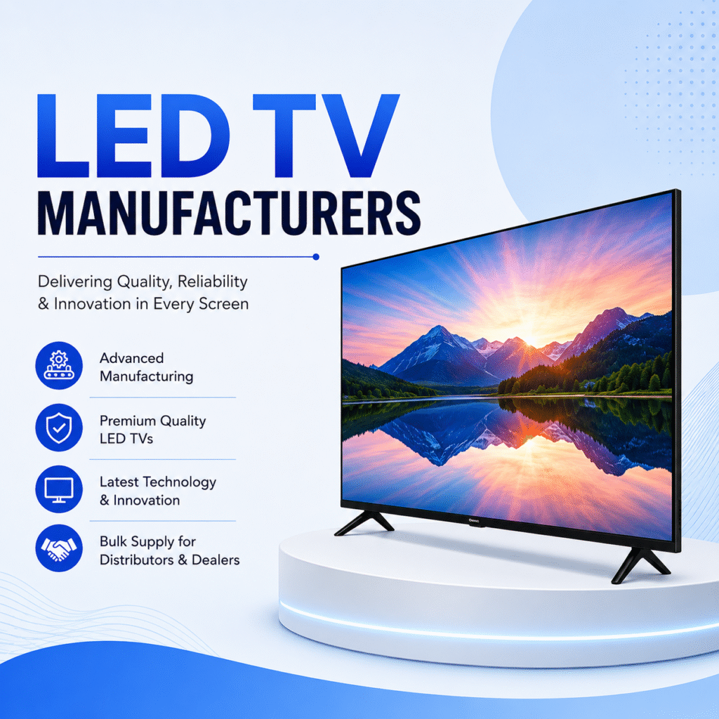 LED TV Manufacturing & Manufacturers: Powering India’s Smart TV Revolution