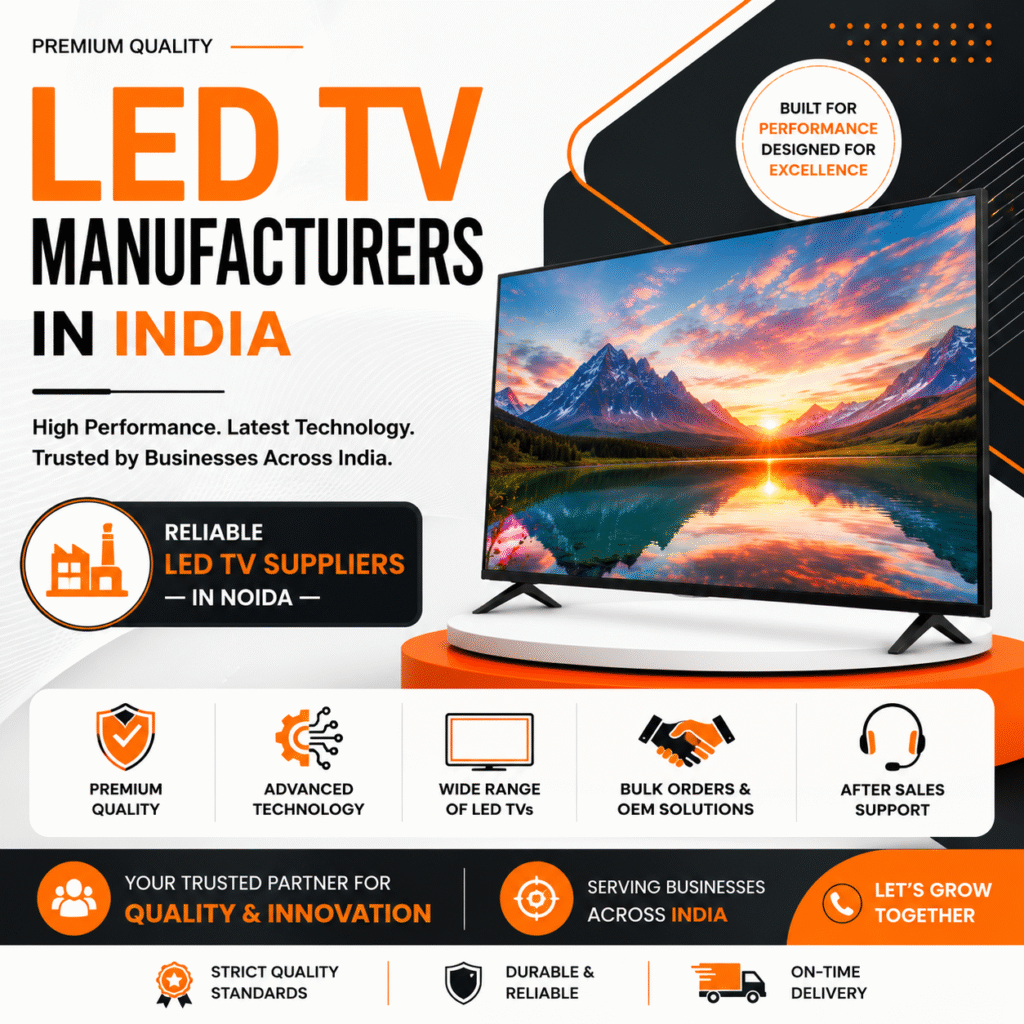 Top LED TV Manufacturers in India & LED TV Suppliers in Noida