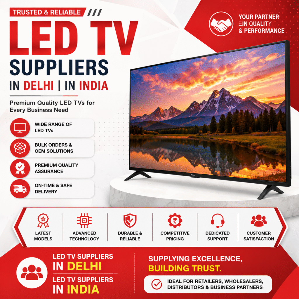 Best LED TV Suppliers in Delhi & India for Premium Smart TV Solutions
