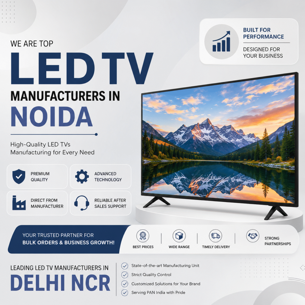 Top LED TV Manufacturers in Delhi & India for Smart TV Solutions