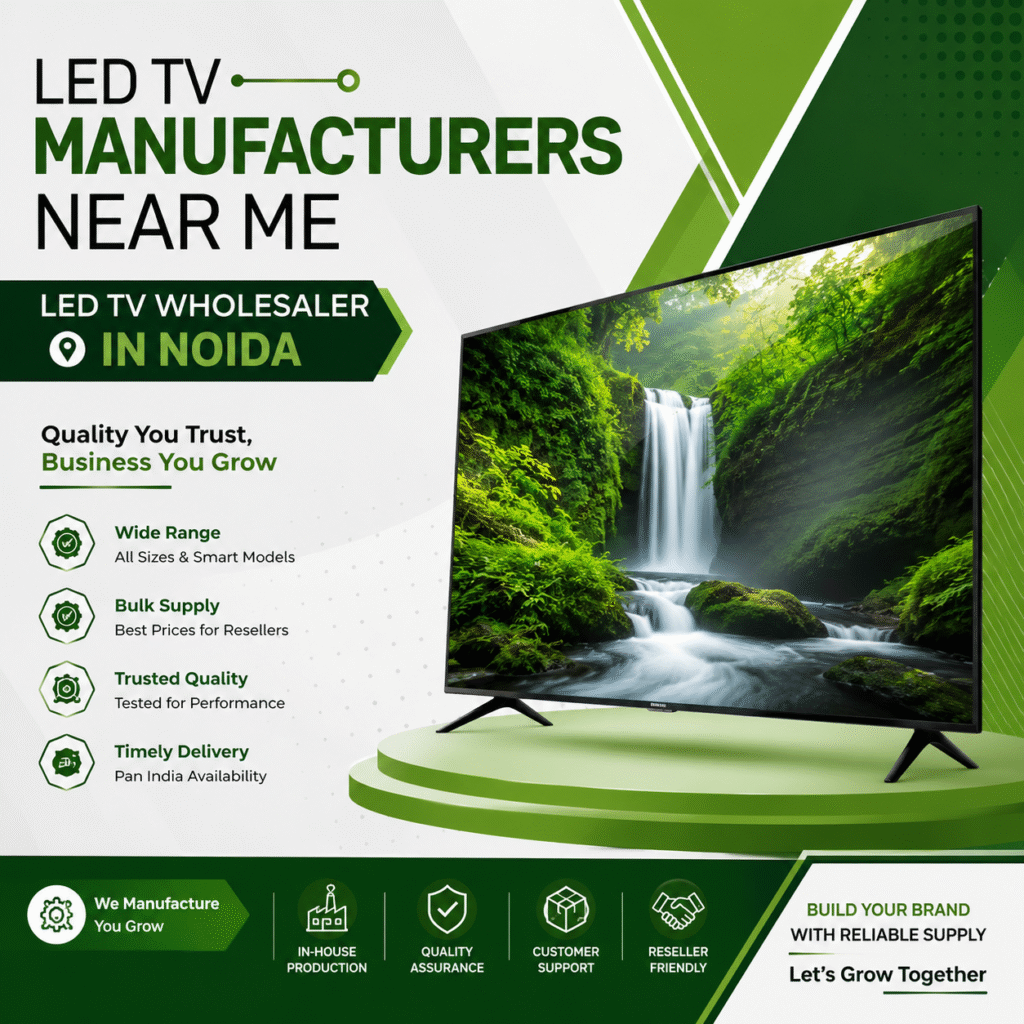 LED TV Manufacturers Near Me & LED TV Wholesaler in Noida for Quality Smart TVs