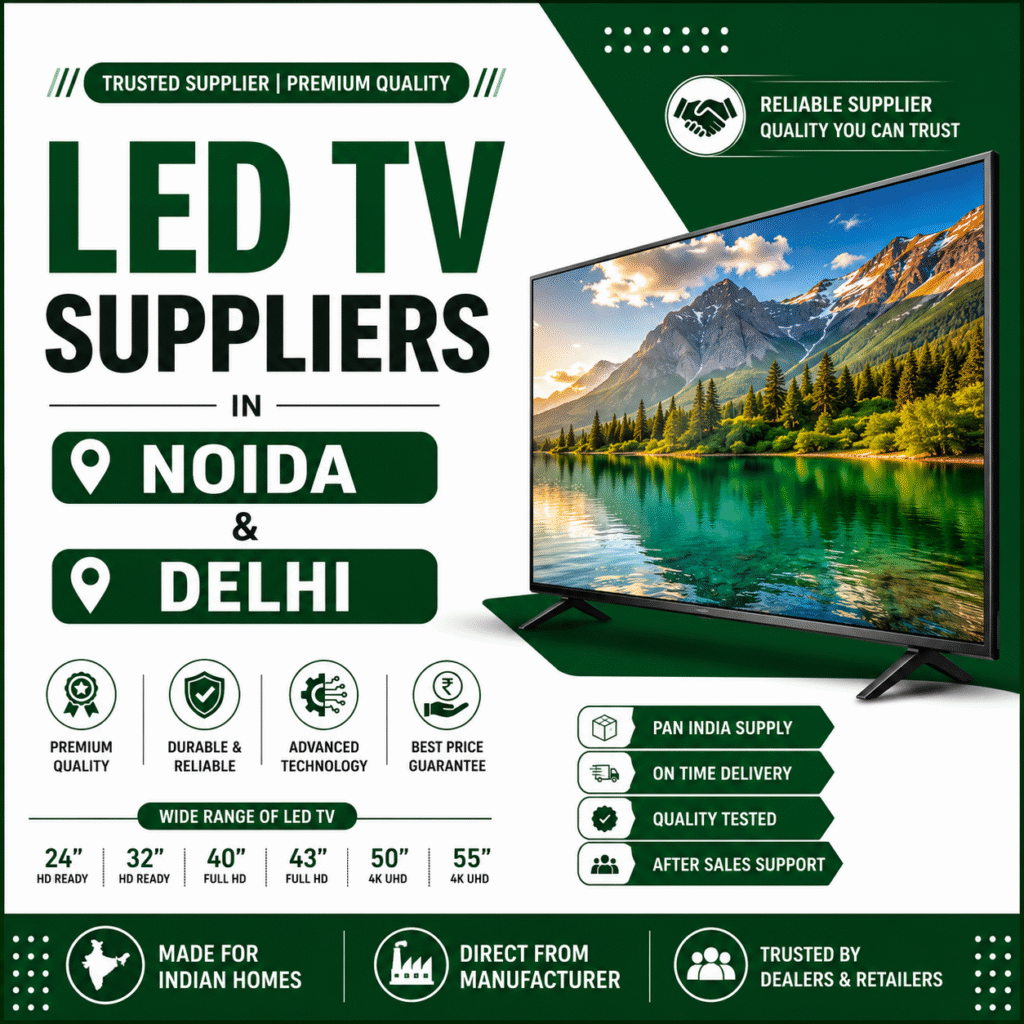 Trusted LED TV Suppliers in Noida & Delhi for Premium Smart TVs