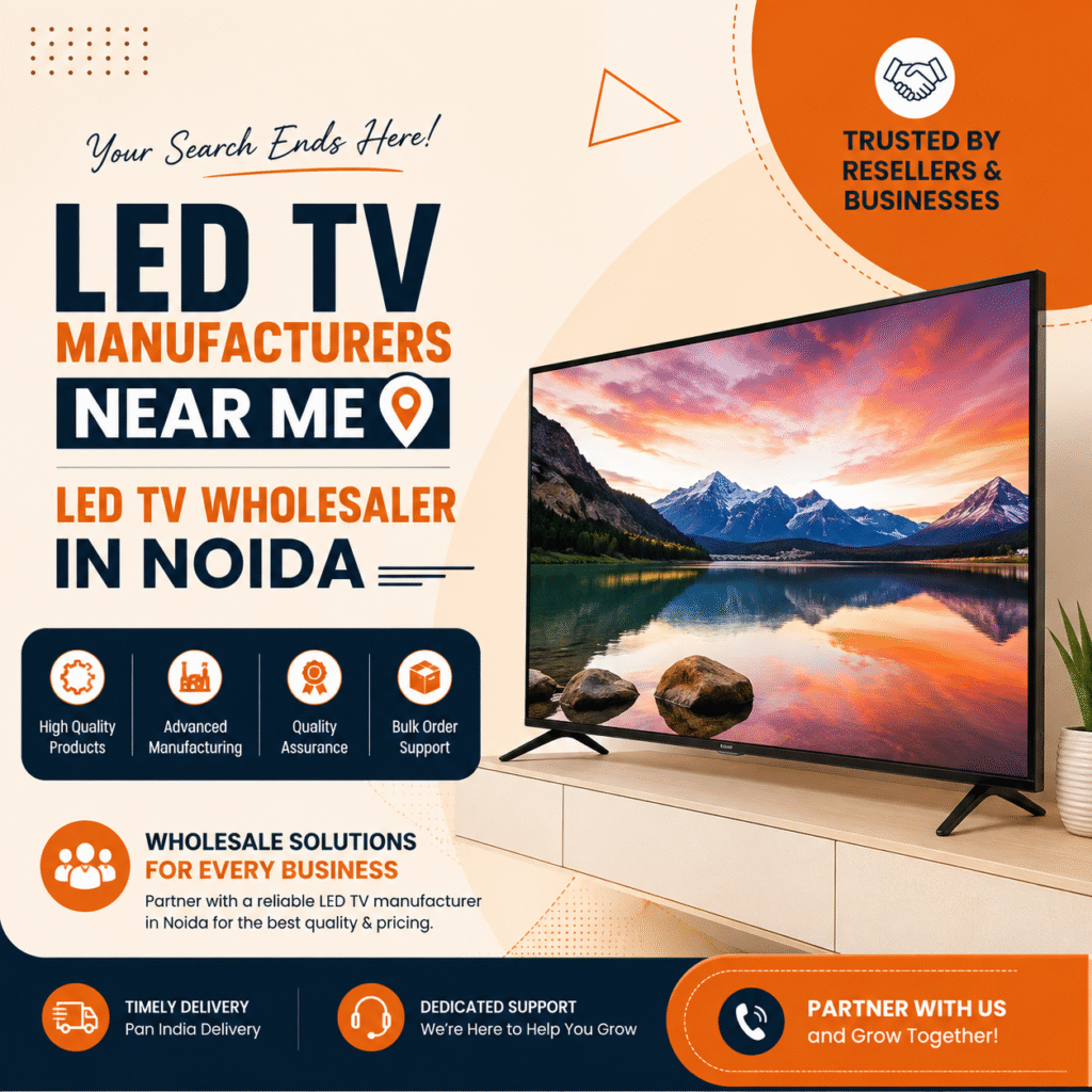 LED TV Manufacturers Near Me & LED TV Wholesaler in Noida