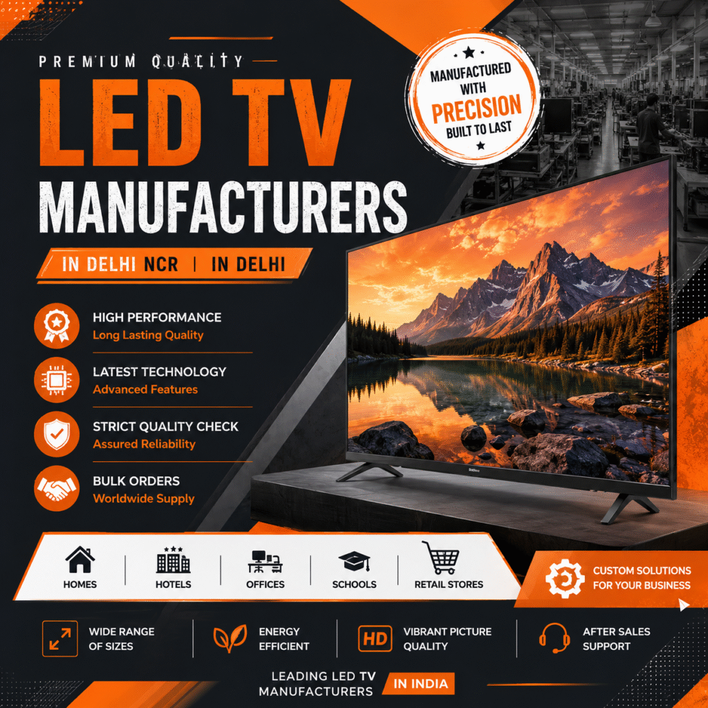 Top LED TV Manufacturers in Delhi NCR & Delhi for Smart TV Innovation