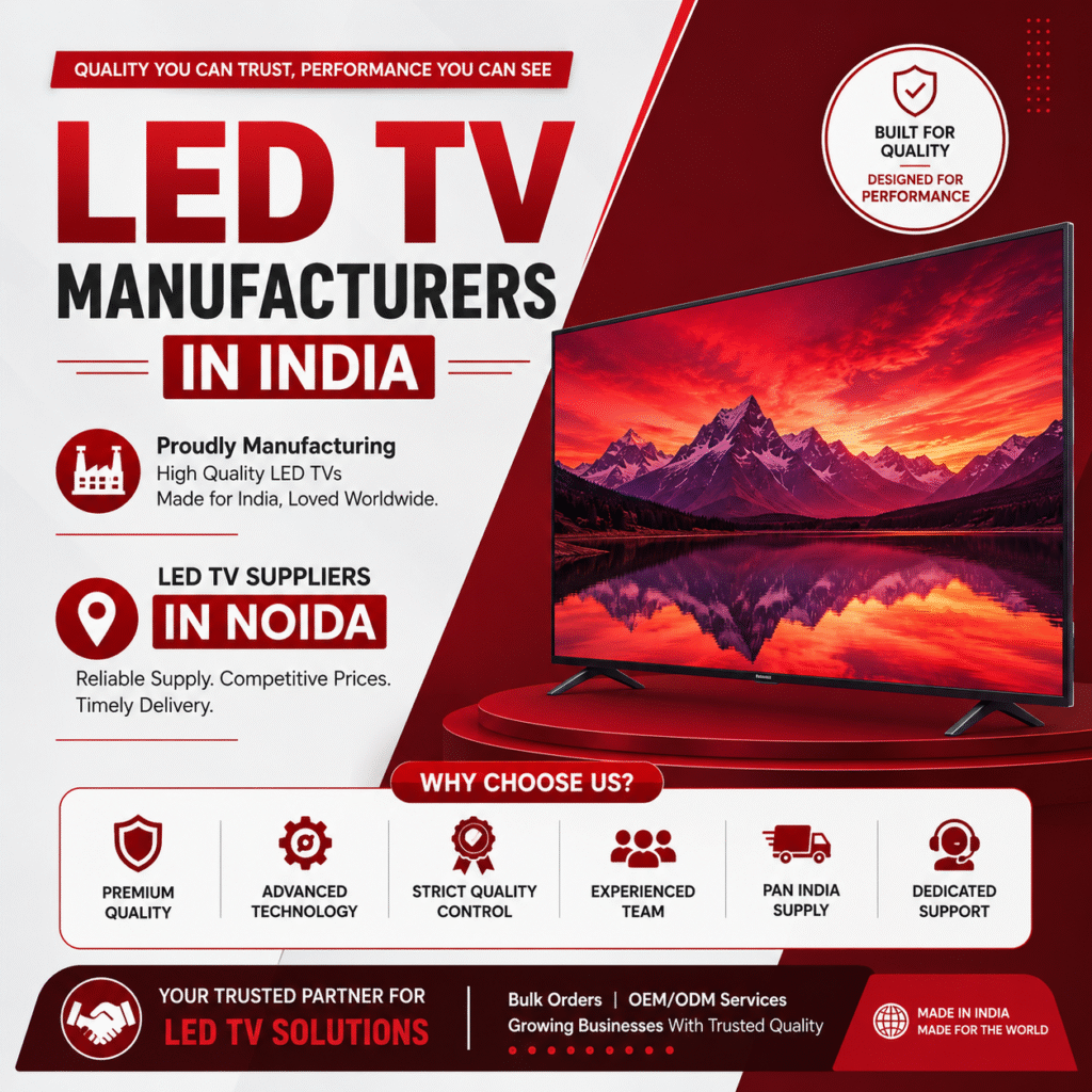 Leading LED TV Manufacturers in India & Trusted LED TV Suppliers in Noida