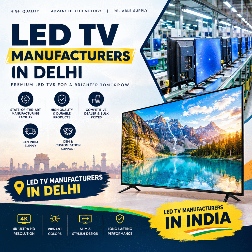 LED TV Manufacturers in Delhi & India: A Modern B2B Guide