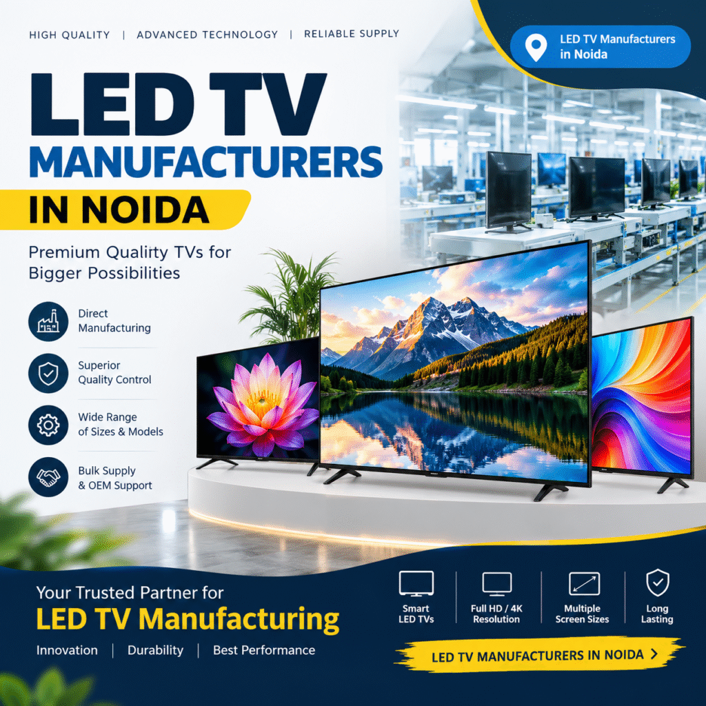 LED TV Manufacturers in Noida for Modern B2B Needs