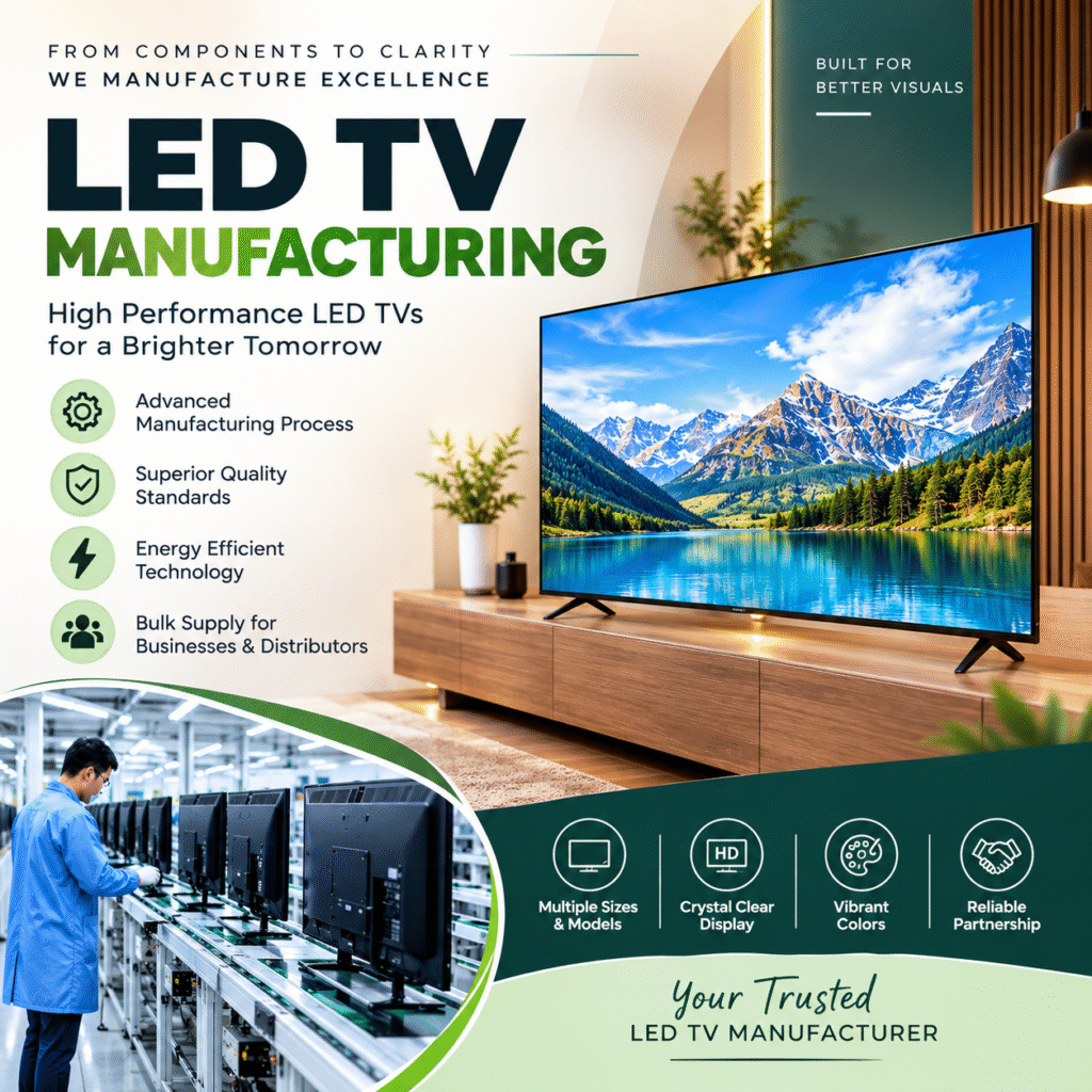 LED TV Manufacturing: How Modern Manufacturers Build Smarter TVs